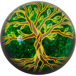Clear Glass Paper Weight - Tree of Life