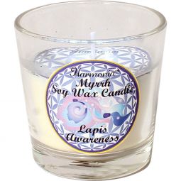 Awareness Candle Lapis Harmonia Soy Gem Votive
