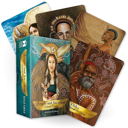 Angels and Ancestors Oracle Cards: A 55-Card Deck and Guidebook Cards