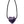 Load image into Gallery viewer, Gemstone Puffed Heart Necklace - Amethyst