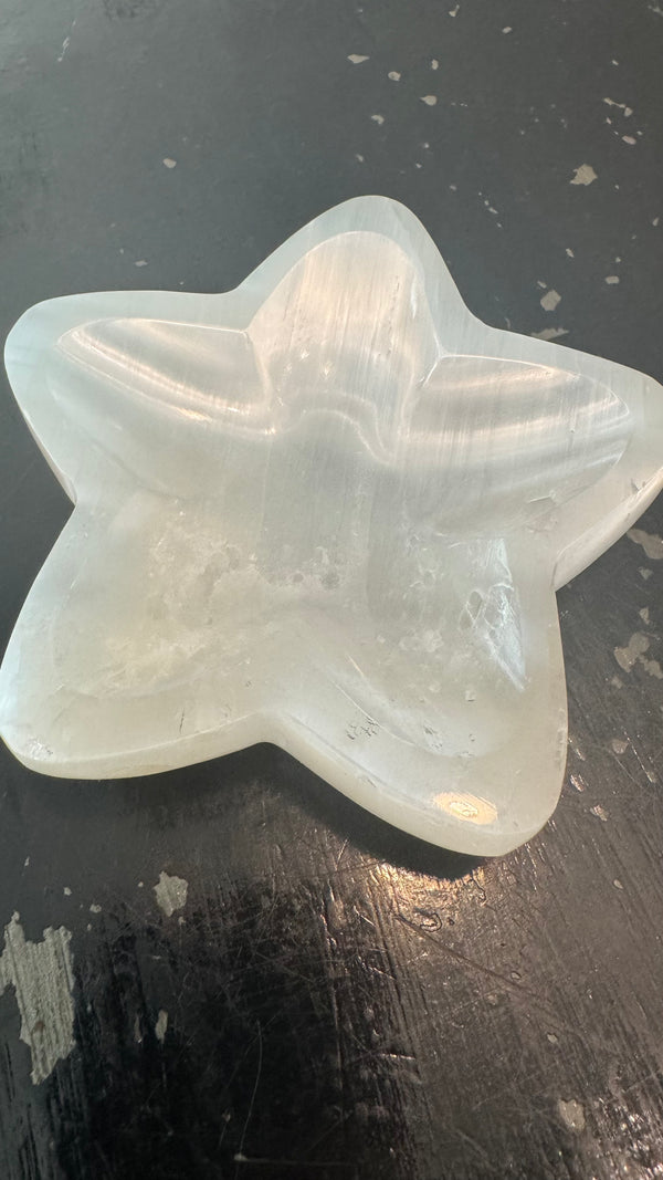 Selenite Bowl Large - Star