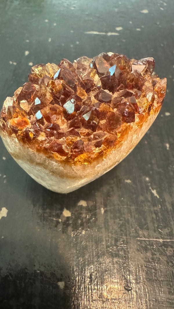 Citrine Druze polished 2 1/4 x 2