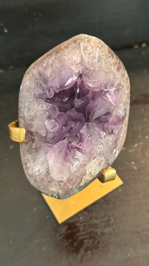Amethyst Druze on stand 4 1/4 x 3 1/4