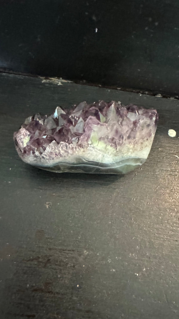 Amethyst Druze on stand 3 3/4 x 2