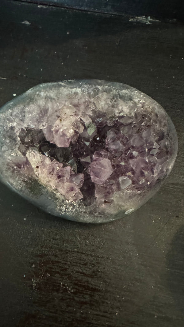 Amethyst Druze on stand 3 1/4 x 4 1/4