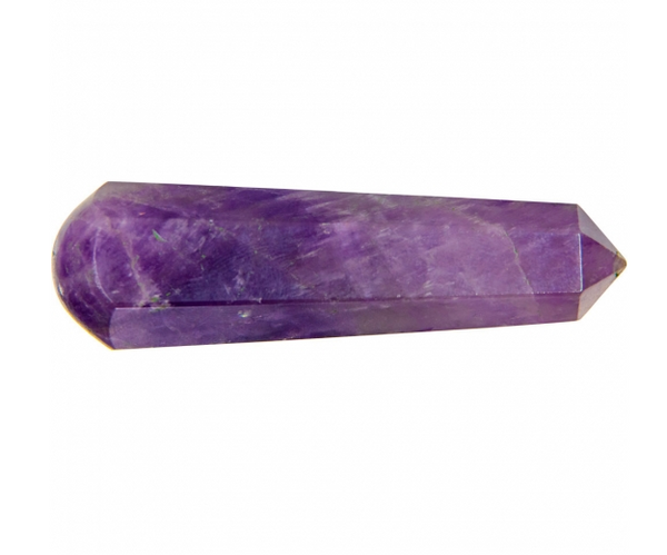 Gemstone faceted massage wand- Amethyst