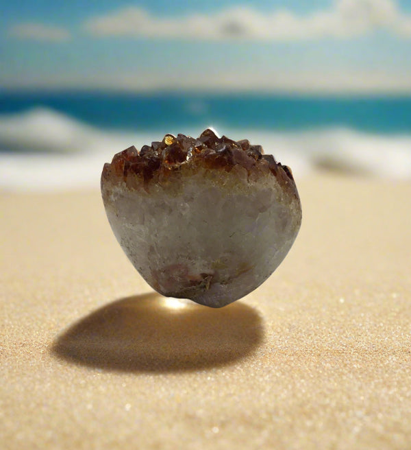 Citrine Druze polished 2 x 2 1/4