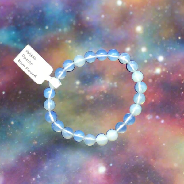 Opalite Bracelet 8mm Round Beads