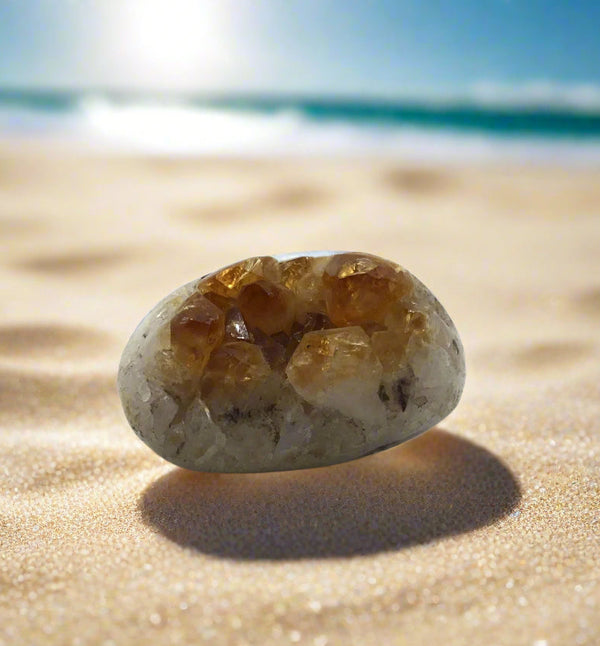 Citrine Druze polished