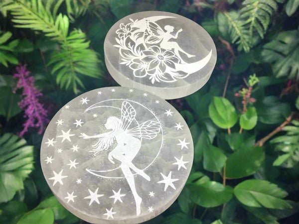 Selenite Fairy Disc