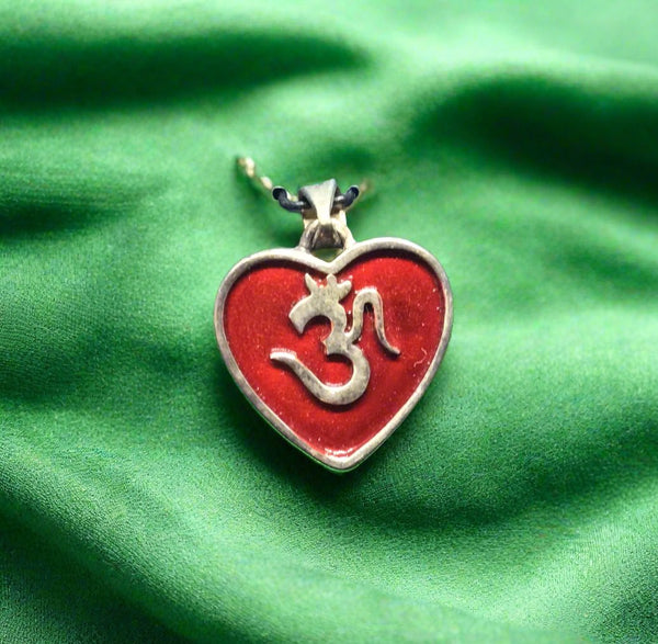 OM Heart Pendant