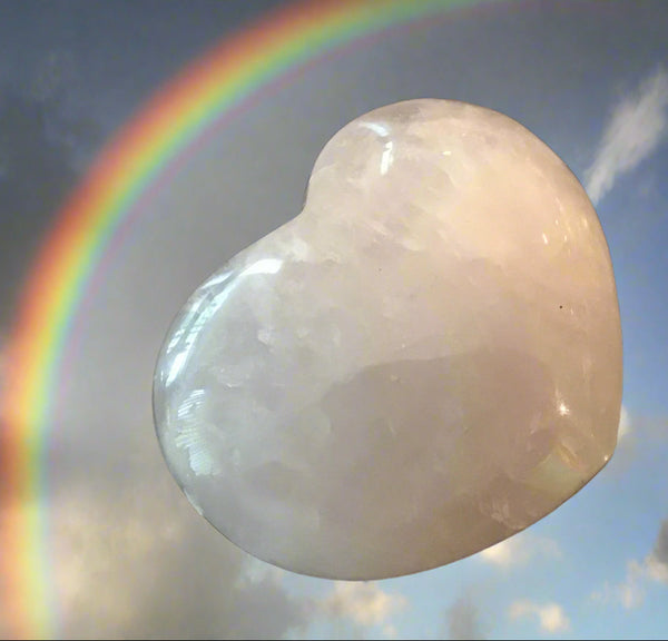 Rose Quartz Heart 2 3/4 x 2 1/2