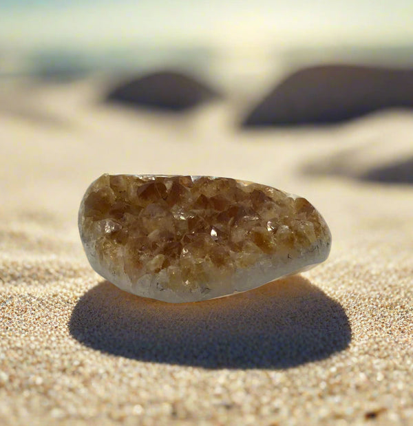 Citrine Druze polished