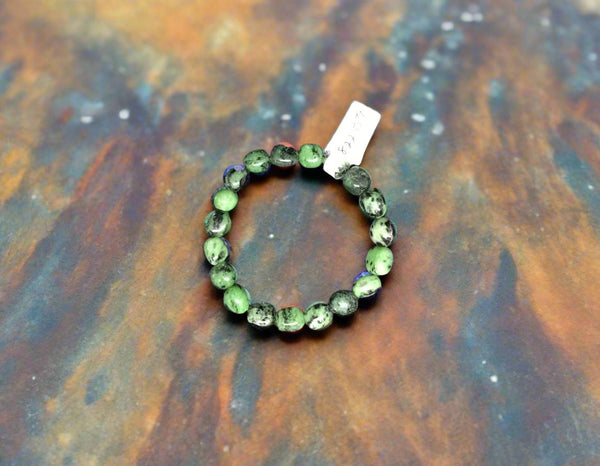 Moss Agate  bracelet (8-12 mm)