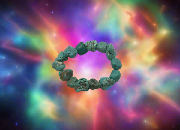 Turquoise Howlite  Bracelet 6-8mm Beads