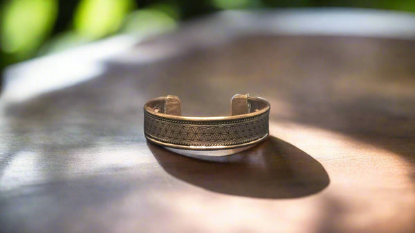 Magnetic Copper Bracelet - Flower of Life