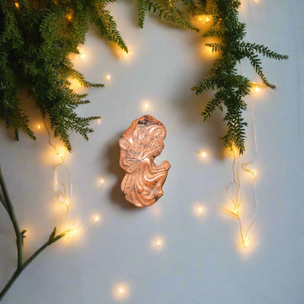 Red Jasper fairy carving