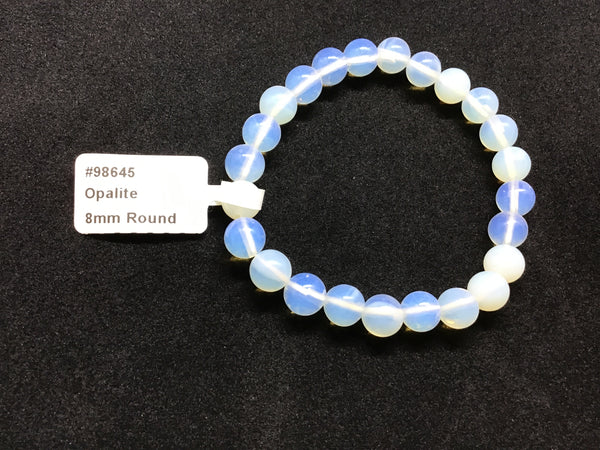 Opalite Bracelet 8mm Round Beads