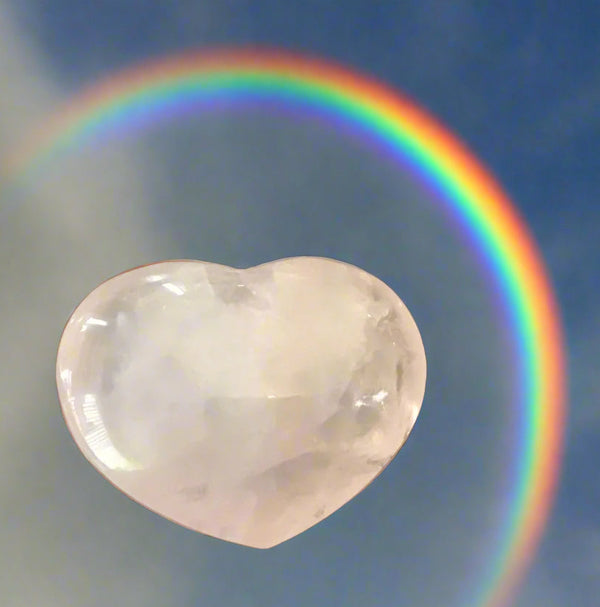 Rose Quartz Heart 2 3/4 x 2 1/4