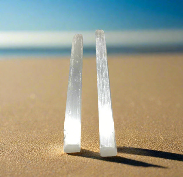 Selenite Rough Small Stick 7 -8 inch