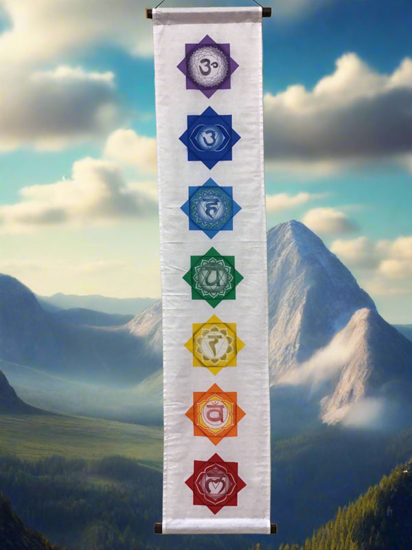Banner Chakras White