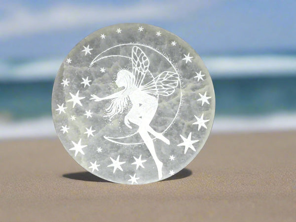 Selenite Fairy Disc