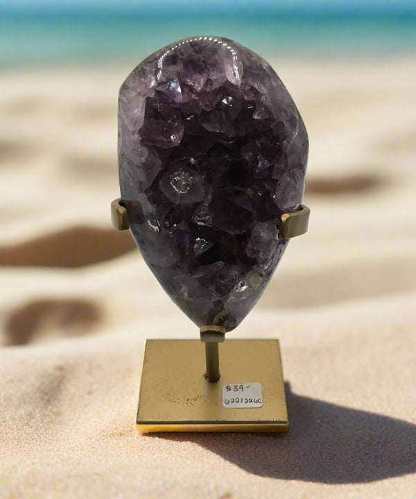 Amethyst Druze on stand 4 1/2 X3