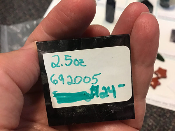 Rainbow fluorite pyramid