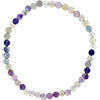 Rainbow Fluorite Bracelet 4mm Round Beads