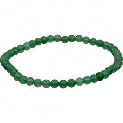 Green Aventurine  Bracelet 4mm Round Beads