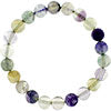Rainbow Fluorite Bracelet 8mm Round Beads