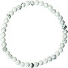 Howlite Bracelet 4mm Round Beads
