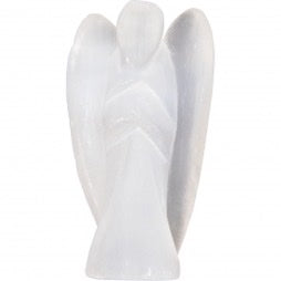 Stone Carving Figurine - 1.75 " - Clear Qtz Angel