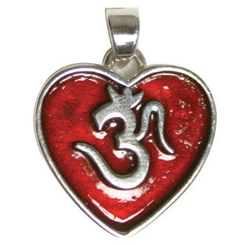 OM Heart Pendant