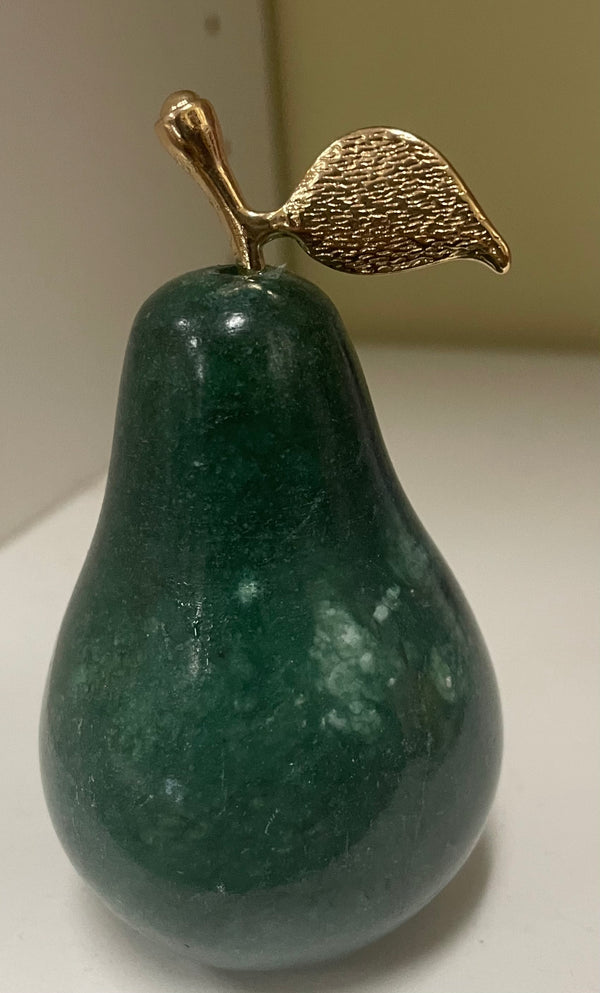 Natural Afghanistan jade Pear Statue Stone