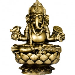 Feng Shui Figurines Sitting Ganesha - Gold