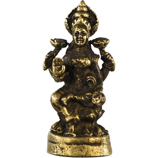 Mini Brass Statues Chakra Laksmi