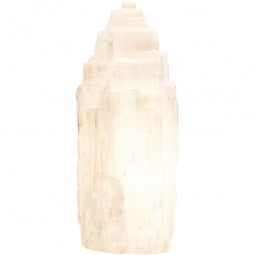 Electric White Selenite Lamp 5-6-inch