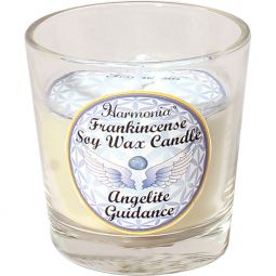 Harmonia Soy Gem Votive Candle - Guidance Angelite