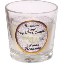 Harmonia Soy Gem Votive Candle - Cleansing Selenite