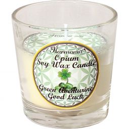 Harmonia Soy Gem Votive Candle - Good Luck Green Aventurine