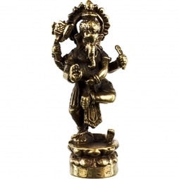 Mini Brass Statues Dancing Ganesha