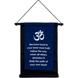 Cotton Inspirational Banner - Path of your Heart*