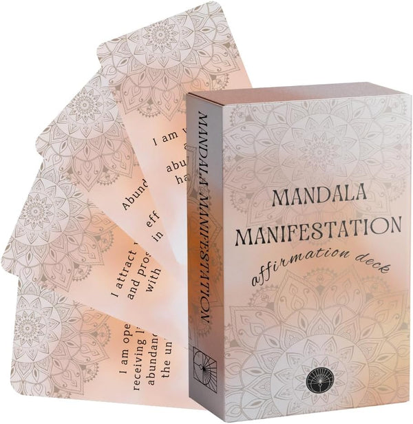 Soul Sticks Positive Affirmation Cards for Women, Motivational, Mindful Daily Cards, & Self Care, Unique Gifts for Women and Men (Mandala Manifestation)