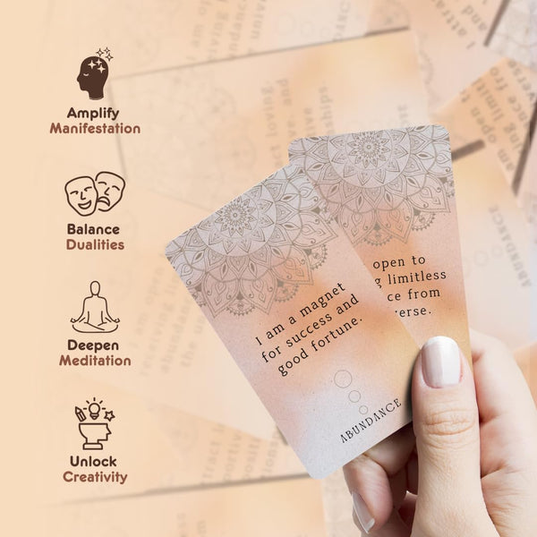 Soul Sticks Positive Affirmation Cards for Women, Motivational, Mindful Daily Cards, & Self Care, Unique Gifts for Women and Men (Mandala Manifestation)