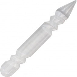 Gemstone Curved Wand White Selenite