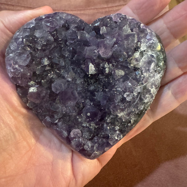 Amethyst Heart 9.4 oz