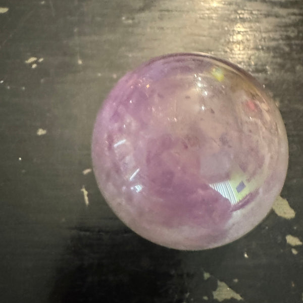 Amethyst and Quartz Sphere 6.4oz