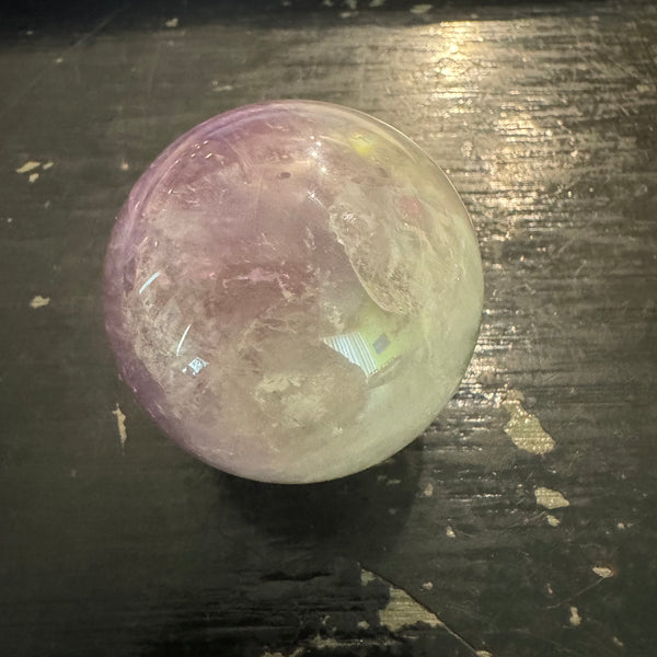 Amethyst and Quartz Sphere 6.4oz
