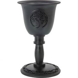 Metal Chalice Mini Candle Holder - Tree of Life